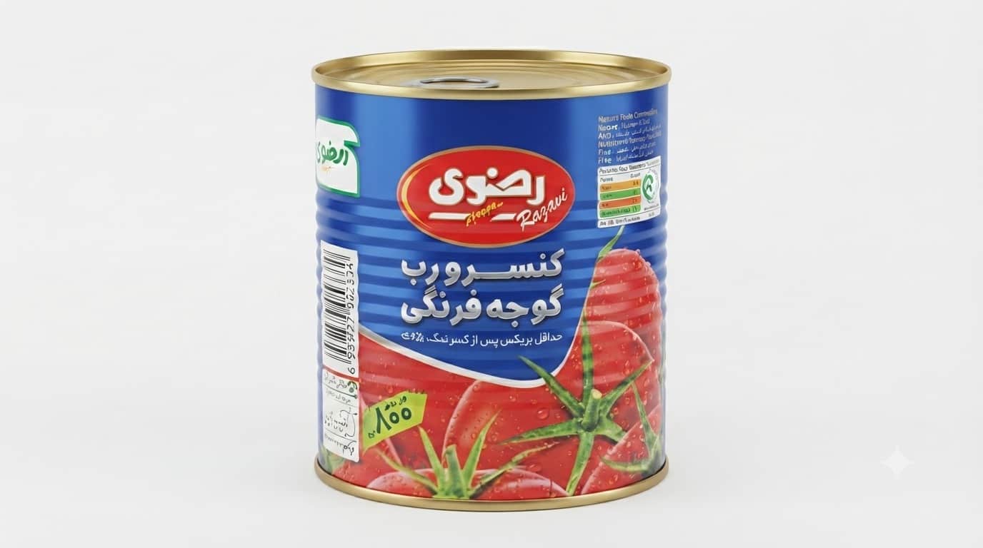 رب گوجه فرنگی رضوی با ترکیب یکدست و عطر خوشایند